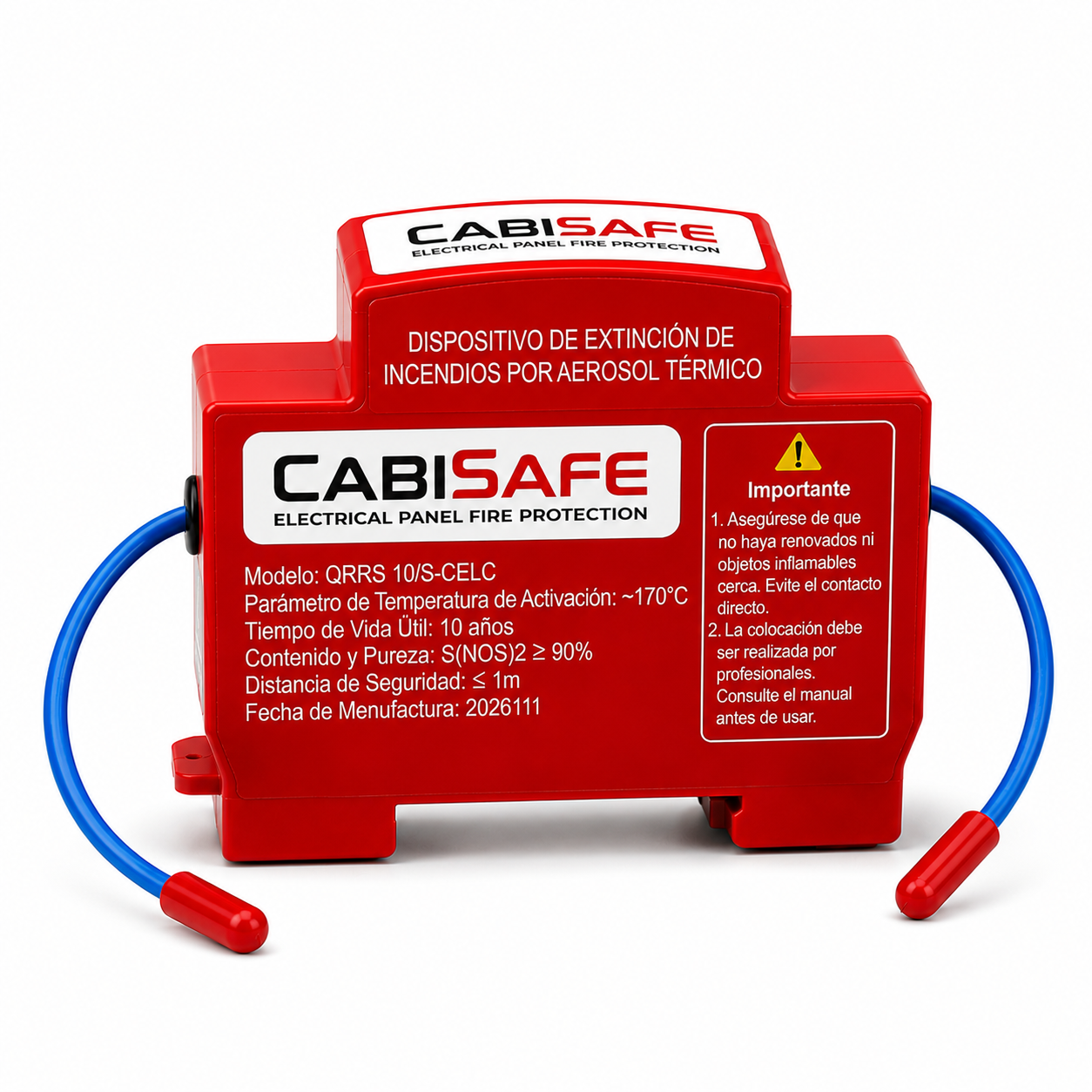 CabiSafe® | Mini extintor automático para cuadros eléctricos - PACK 1 UNIDAD